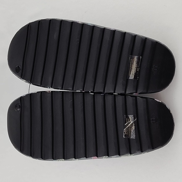 Arsenic Slide Sandals  Mushroom Print Black Size 11 - Picture 11 of 12